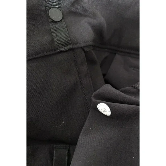 Lululemon | Women's Black Belt Looped Side Pocket Trouser Pants Size 28 - Picture 11 of 12